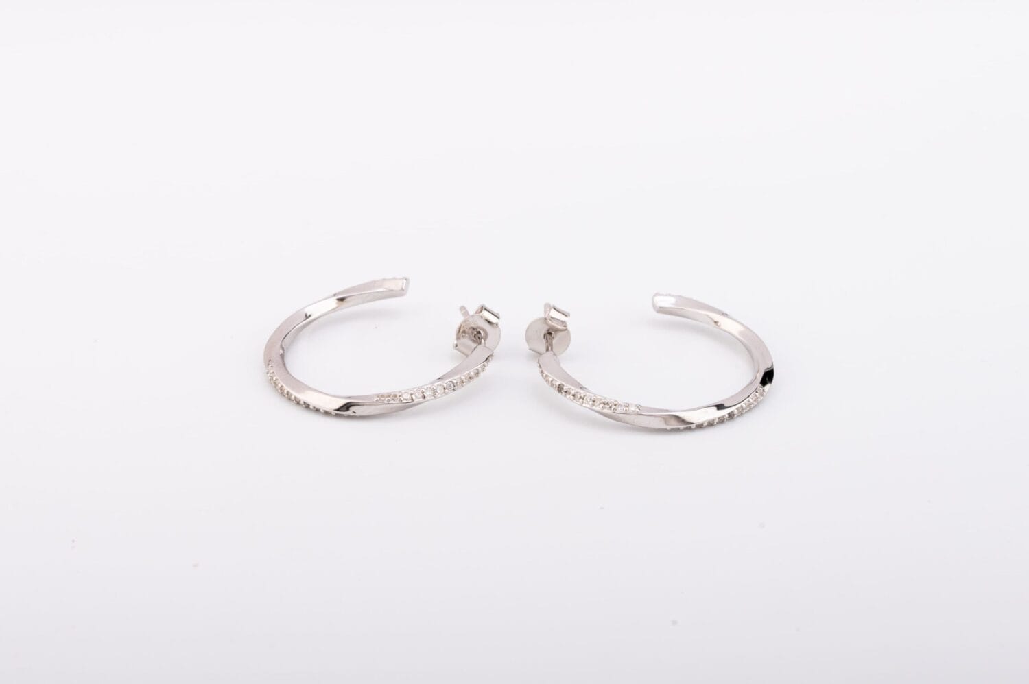 Shimmering Hoop Studs - Image 3