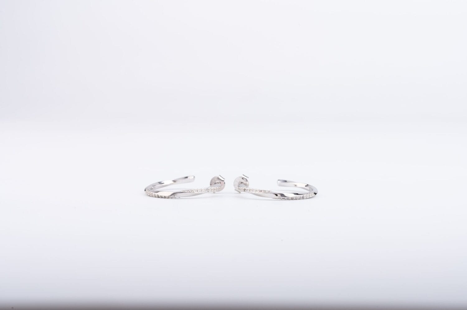 Shimmering Hoop Studs - Image 4