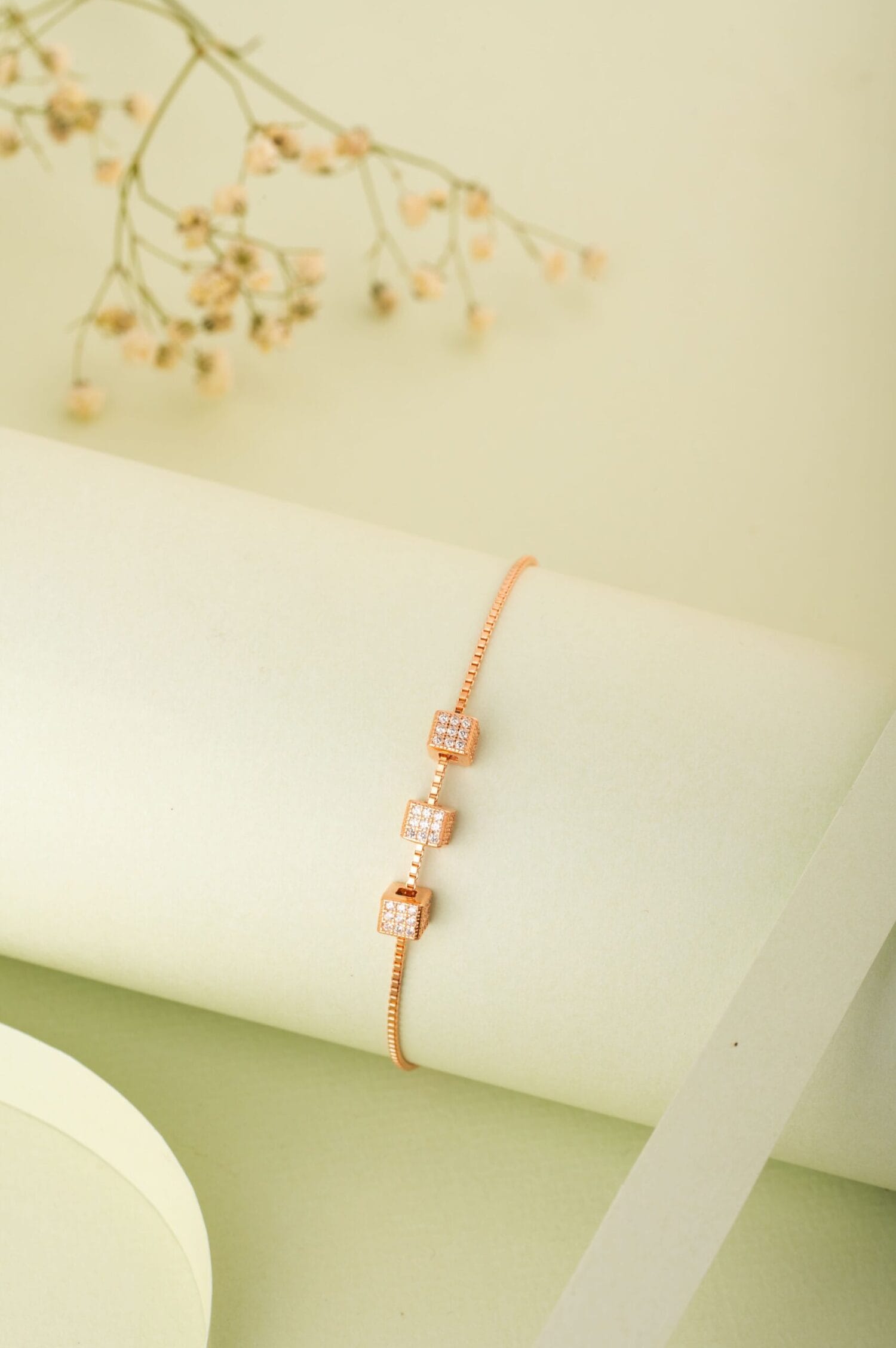 Minimalist Cube Bracelet