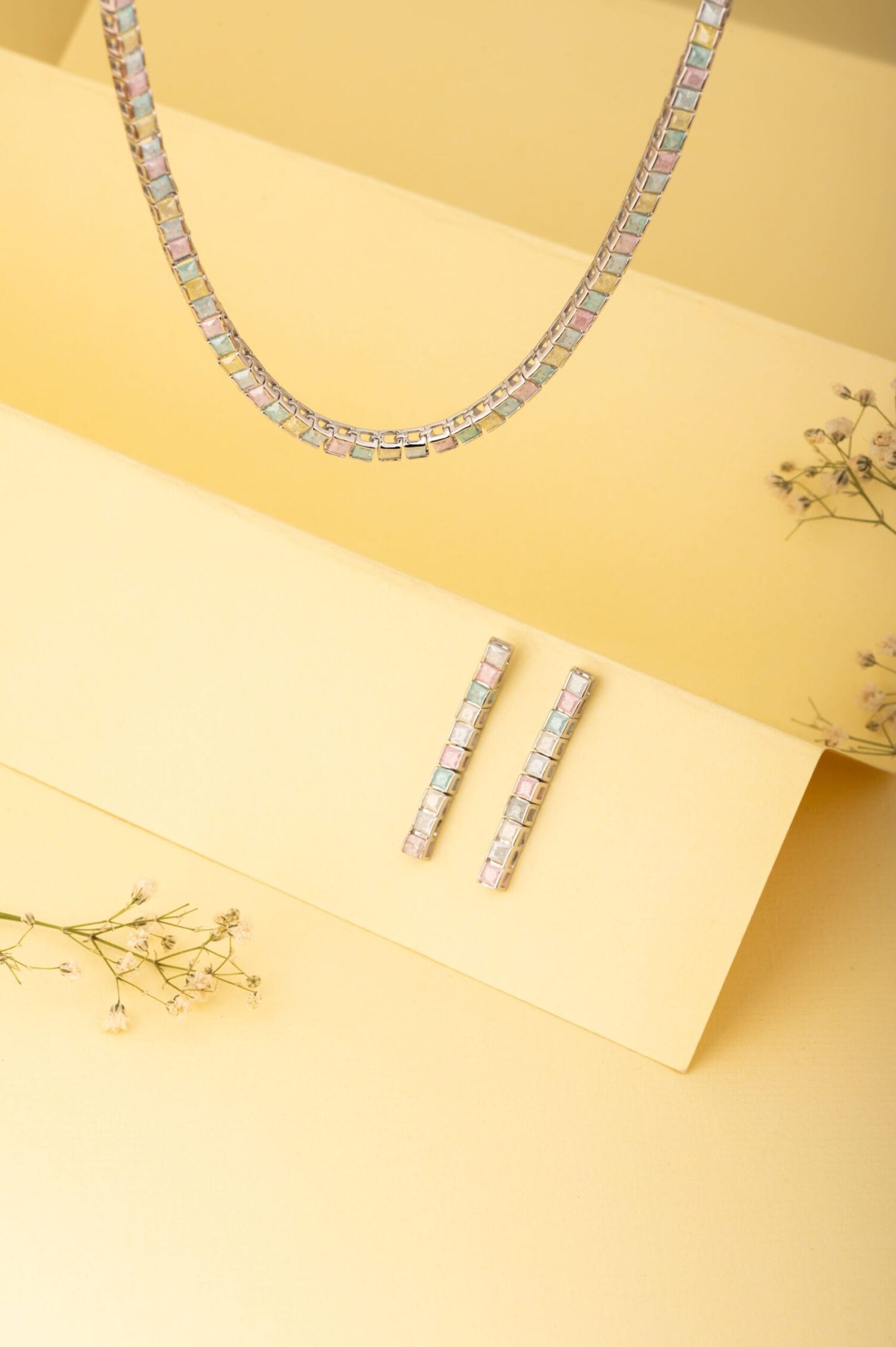 Minimalist Cube Necklace Set