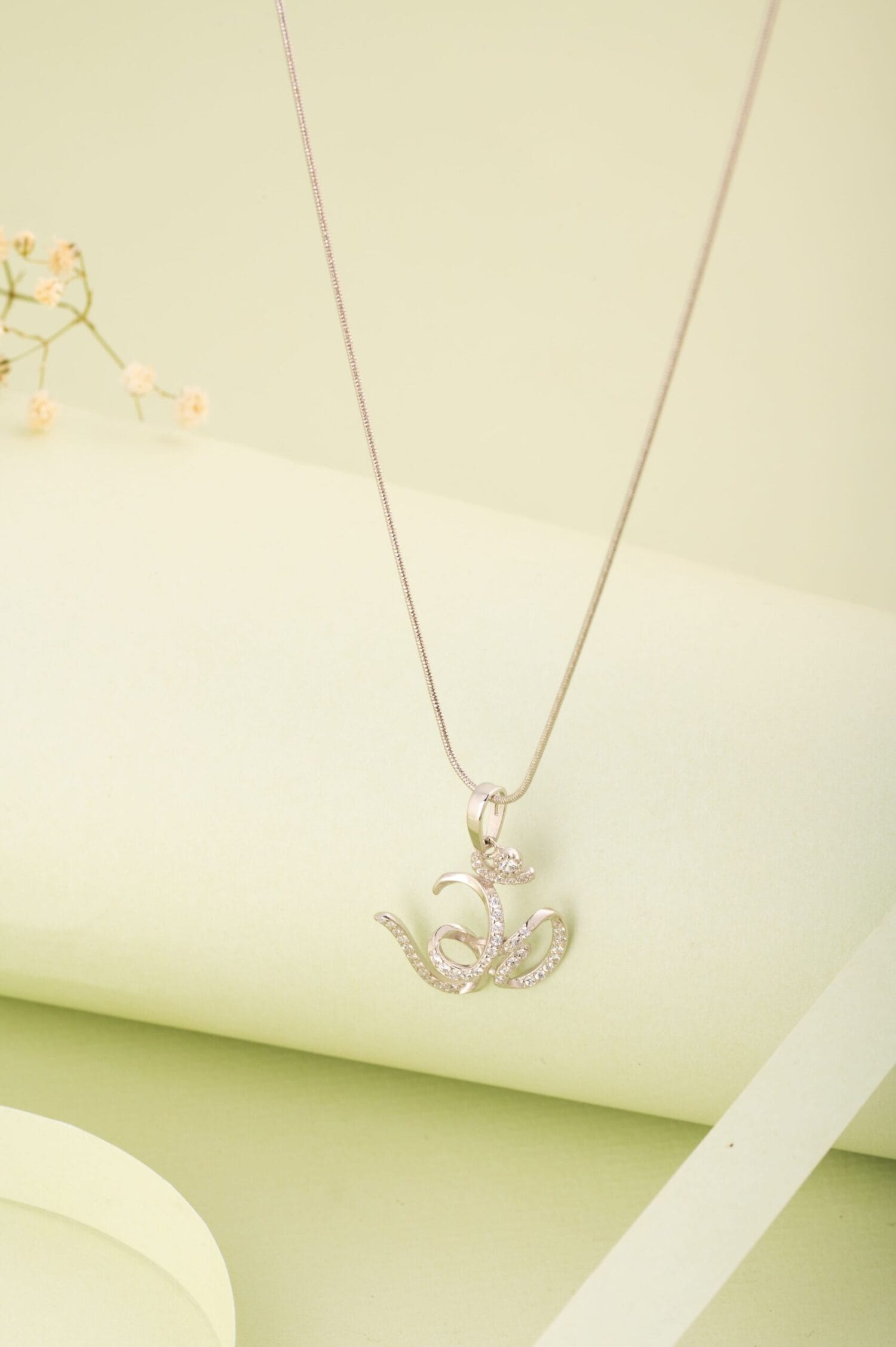 Silver Om Pendant