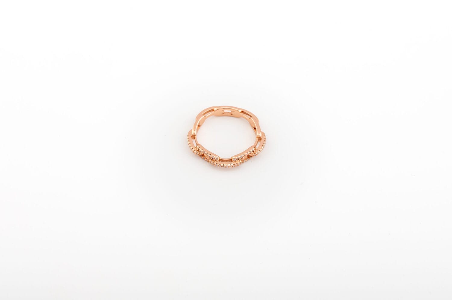 Zircon Wave Entwined Ring (Rose Gold) - Image 3